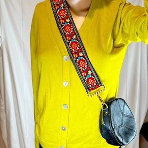 Adjustable Crossbody Messenger Handbag Strap in Colorful Fabric 😻😍